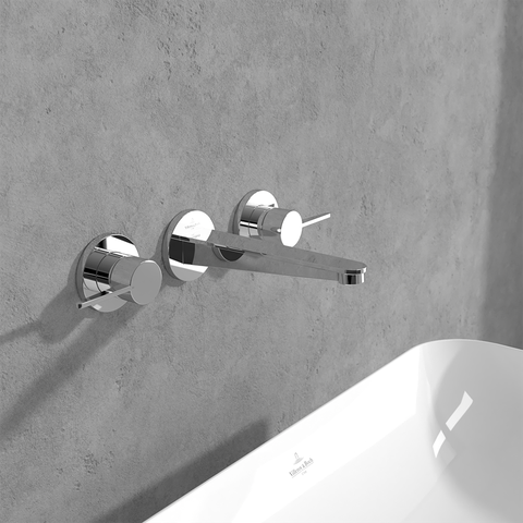 Vòi chậu rửa ba lỗ gắn tường Villeroy & Boch Conum Vietceramics (Ý)