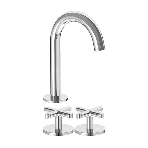 Vòi chậu rửa ba lỗ thân thấp gắn bàn Villeroy & Boch Loop & Friends Vietceramics (Ý)