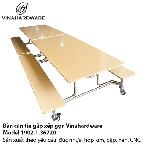 Bàn căn tin gấp xếp gọn Vinahardware - Model 1902.1.36720