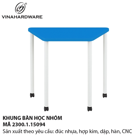 Khung Bàn Học Nhóm 2300.1.15094 – Chân Sắt Ø42mm, Lắp Ráp Tháo Rời Ngàm Âm Dương 20x40mm
