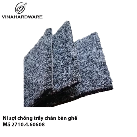 Miếng Nỉ Vuông Xám Dán Chân Bàn Ghế – Bảo Vệ Nền Nhà, Chống Trầy Xước Hiệu Quả | Mã 2710.4.60608