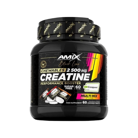 Amix Creatine Creapure Chewables 2500mg, 60 Tablets | Multi Mix Flavours