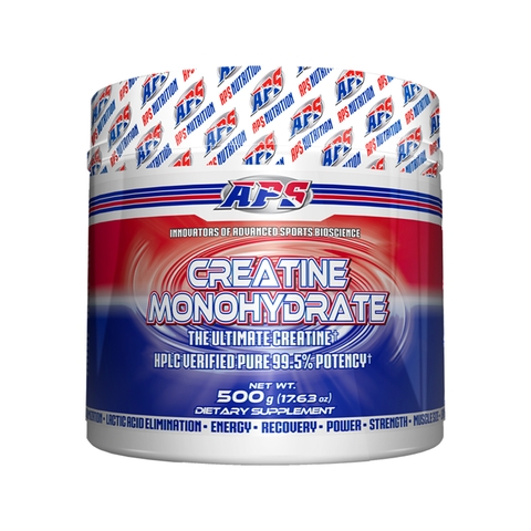 APS Creatine Monohydrate | Ultimate Creatine HPLC Verify, Unflavour 500 Gams (100 Servings)