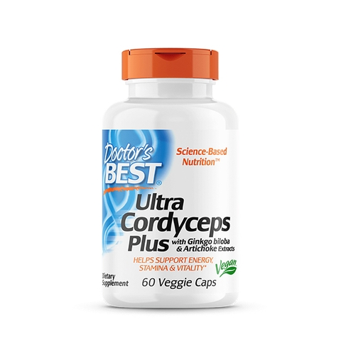 Đông Trùng Hạ Thảo Doctor’s Best Ultra Cordyceps, 60 Veggie Caps