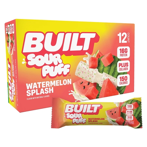 Built Protein Bar Sour Puff, 12 Bars