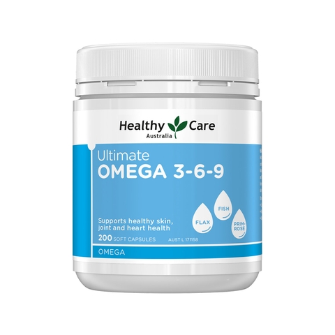 Healthy Care Ultimate Omega 3-6-9, 200 Soft Capsules