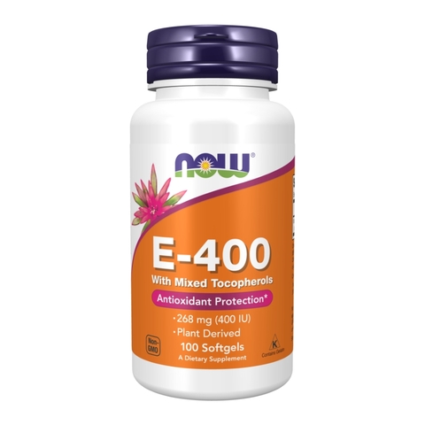 NOW Vitamin E-400, 100 Softgels