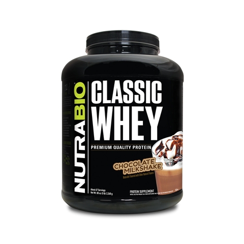 Nutrabio Classic Whey Protein - Premium Quality Protein, 5 Lbs (2,268 Kg)