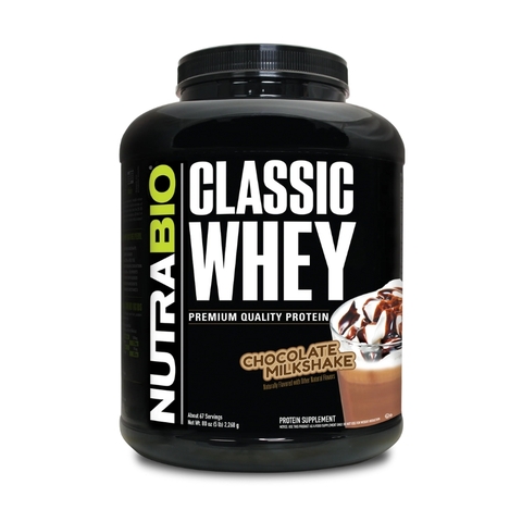 Nutrabio Classic Whey Protein - Premium Quality Protein, 5 Lbs (2,268 Kg)