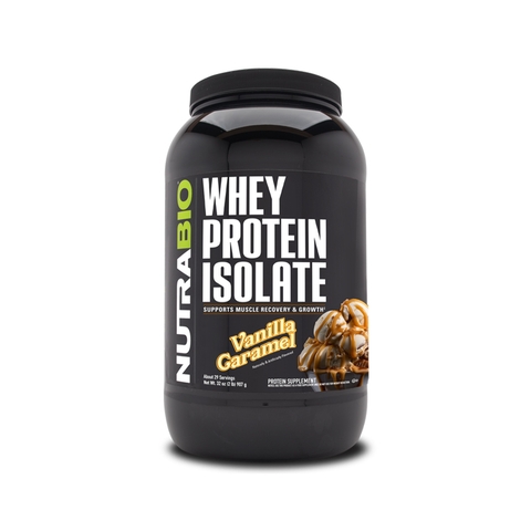 NutraBio Whey Protein Isolate, 2Lbs (907g)