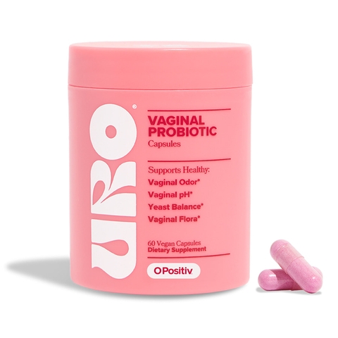 OPositiv URO Vaginal Probiotic for Women pH Balance, 60 Capsules