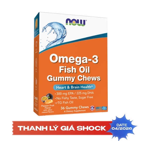 Now Omega-3 Fish Oil Gummy Chews, 36 Gummy Chews