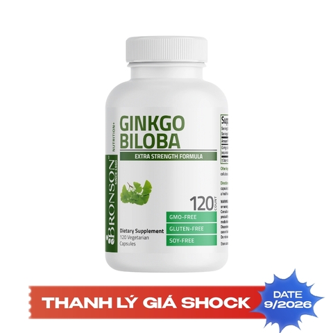 Bronson Ginkgo Biloba - 500 mg, 120 Veg Capsules