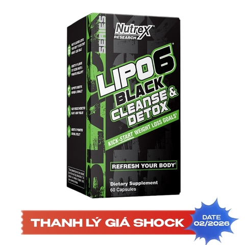 Nutrex Lipo 6 Black Cleanse & Detox, 60 Capsules