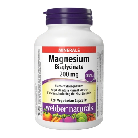 Webber Naturals Magnesium Bisglycinate 200mg