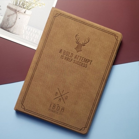 Ốp iPad Dập Nổi Logo Đầu Hươu - Hươu Nâu Vàng (N2)