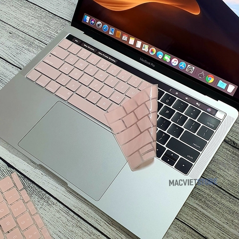 Lót Phủ Bàn Phím Macbook Hồng Pastel