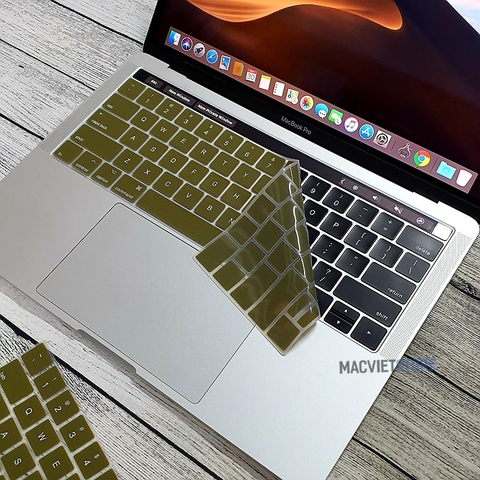 Lót Phủ Bàn Phím Macbook Xanh Rêu