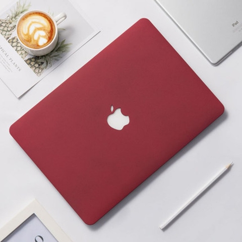 Case Ốp Macbook Màu Đỏ Đô