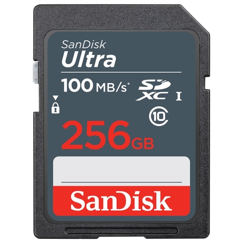 Thẻ nhớ Máy Ảnh SDXC SanDisk Ultra 256GB 100MB/s Class 10 (xanh đen)