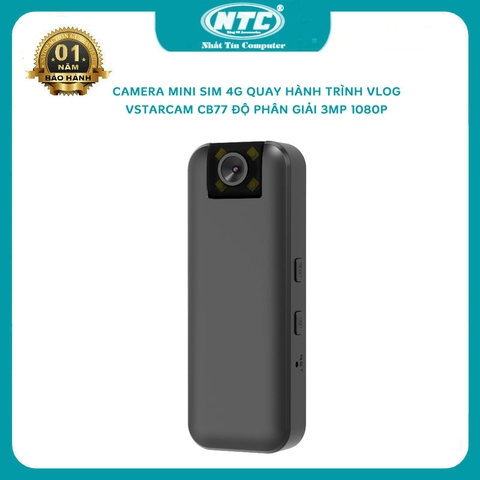 Camera 4G mini lưu hành trình VSTARCAM CB77 phân giải 3MP FullHD 1080P - Action cam quay Vlog