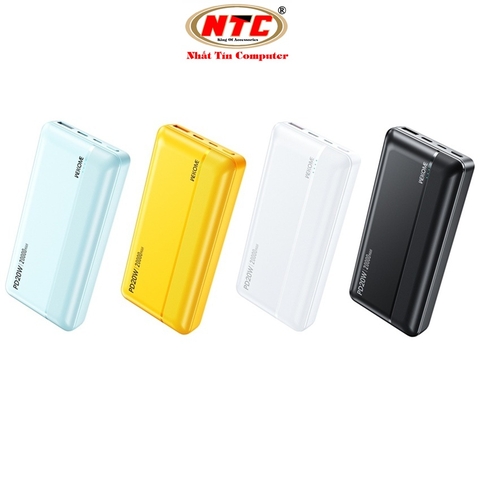 Pin dự phòng Wekome WP-04 20000mAh TypeC PD 20W & 2 USB-A QC 3.0 18W