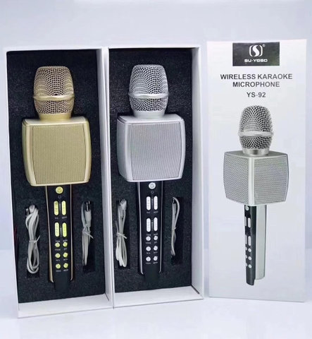 Micro karaoke bluetooth cao cấp SU YOSD YS-92 âm thanh cực vang (nhiều màu)