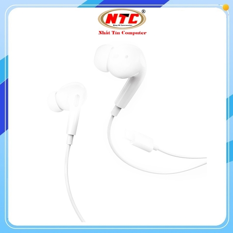Tai nghe có dây chân LN Hoco M1 Pro, Hỗ trợ đàm thoại, Âm thanh hay cho Táo 14 trở xuống (Trắng)