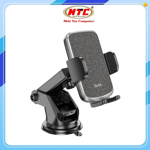 Giá đỡ kẹp điện thoại cho ô tô / xe hơi Hoco CA95 Gắn trên Taplo, Mặt kính (Đen)