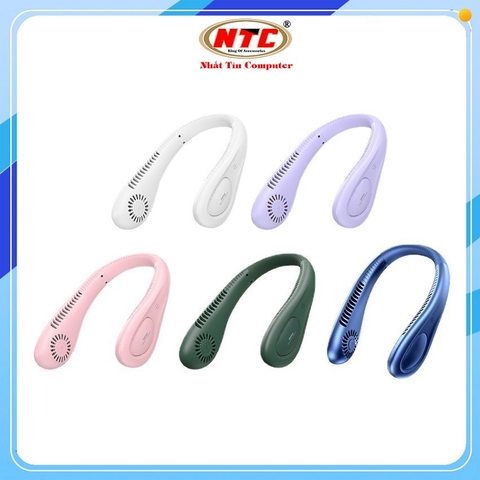 Quạt đeo cổ tích điện Remax F30 pin 4000mAh, 5 cấp độ gió