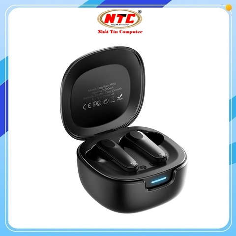 Tai nghe Bluetooth TWS Remax Cozybuds W38 V5.4, pin dùng 4H (Đen)