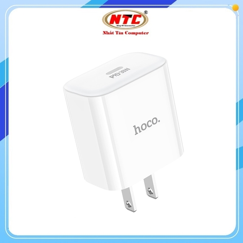 Cốc sạc Hoco C76 Pro / C76A Pro USB QC 3.0 và TypeC PD 30W (Trắng)