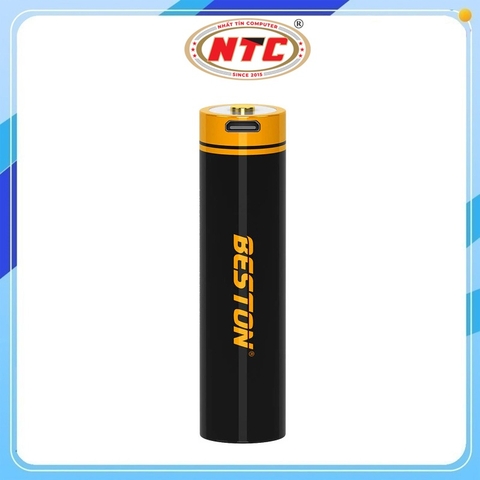 Pin Sạc 18700 Li-ion 3.7V Beston 70M-35 3500mAh, Có cổng sạc trực tiếp trên Pin (Đen)