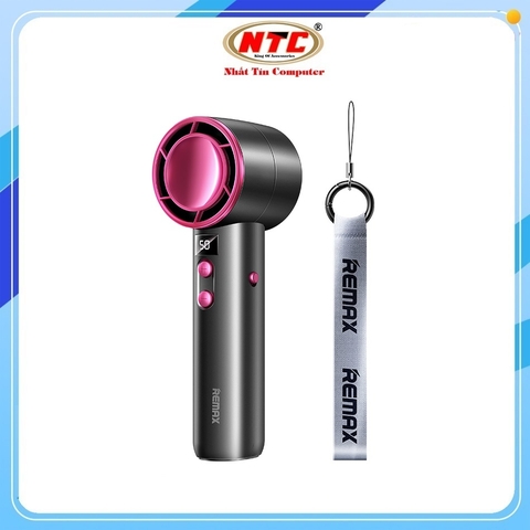 Quạt cầm tay mini Remax F32 Pin 4000mAh, Điều chỉnh tối đa 100 mức gió (Xám)