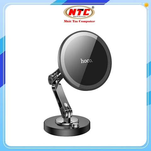 Giá đỡ kẹp điện thoại cho ô tô / xe hơi Hoco H50 Gắn trên Taplo, Mặt kính, có vòng Magsafe từ tính (Đen)