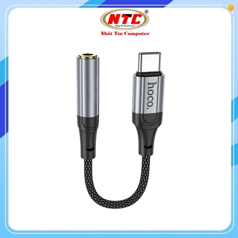 Bộ chuyển đổi âm thanh Hoco LS36 Fresh Digital TypeC sang 3.5 (Xám)