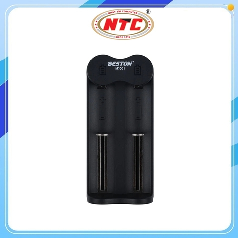 Box sạc pin 3.7V Li-ion Beston M7001 sạc pin 16340/16650/17650/18350/18490/18500/18650/20700/21700/26650 (Đen)