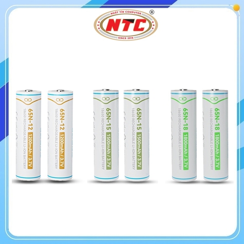 Combo 2 Pin Sạc 18650 Li-ion 3.7V Beston 65N-12 1200mAh / 65N-15 1500mAh / 65N-18 1800mAh