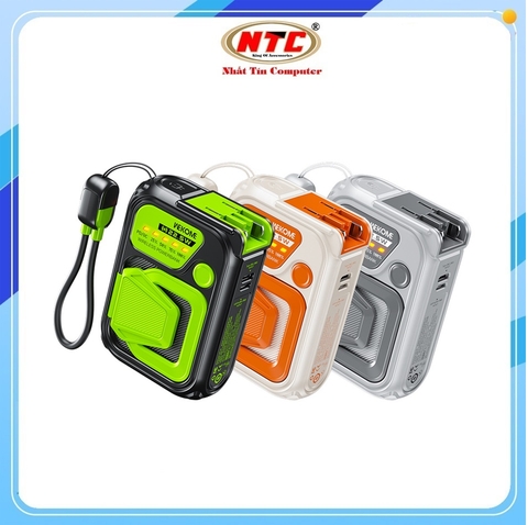 Pin dự phòng không dây Wekome WP-89 10000mAh sạc Wireless 15W / TypeC LN in 18W, out 20W, có phích cắm sạc