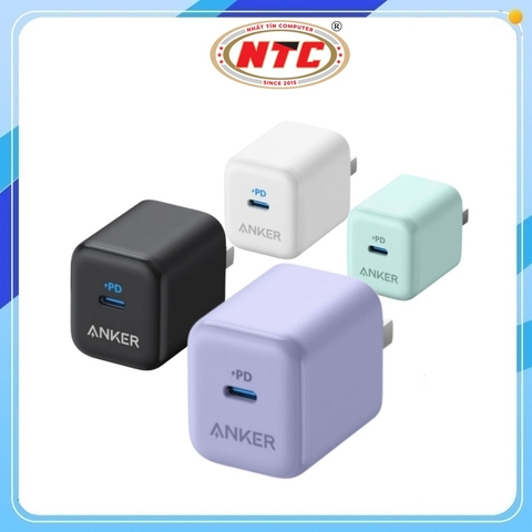 Cốc sạc nhanh Anker 312 A2678 Chân gập, cổng typeC hỗ trợ PD 20W