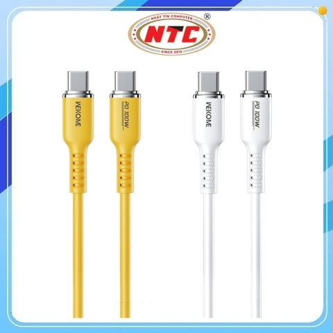 Cáp sạc nhanh Wekome CC-01 / WDC-11 TypeC to TypeC PD 100W dài 1.2M