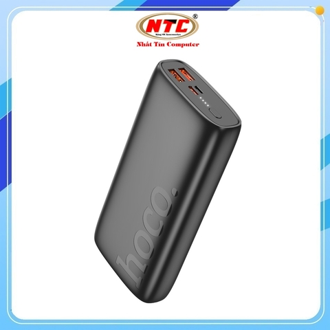 Pin dự phòng Hoco J122A 20000mAh 2 USB-A QC3.0 22.5W, PD TypeC 20W, 2 cổng Input (Đen)