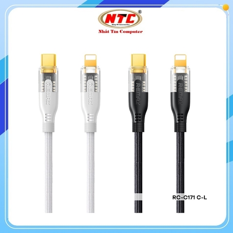 Cáp sạc nhanh Remax RC-C171 TypeC to Lightning PD 30W, dài 1,2M (màu Random)
