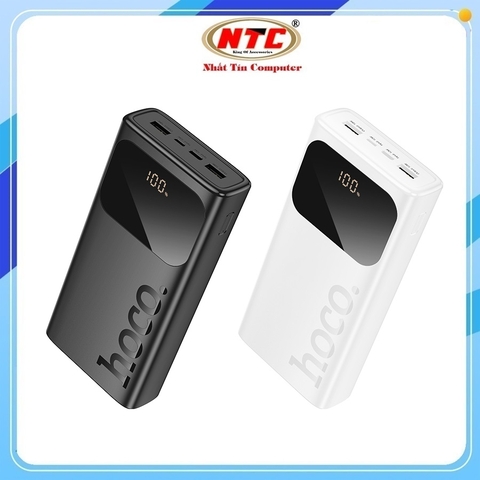 Pin dự phòng Hoco J144A 30.000mAh 2 cổng Output USB-A, TypeC và MicroUSB Input, Màn hình LCD