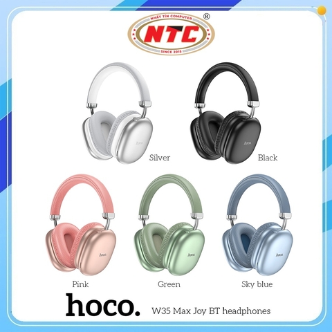 Tai Nghe Bluetooth chụp tai Hoco W35 Max V5.3, Pin dùng 90H, Hỗ trợ khe thẻ nhớ