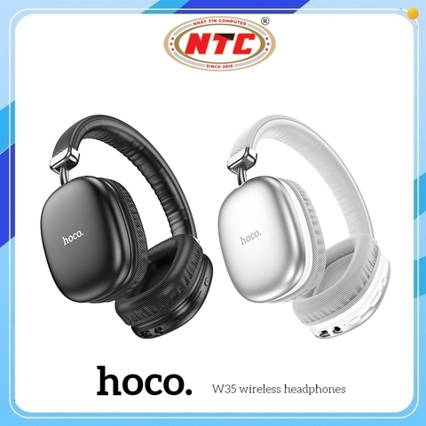 Tai Nghe Bluetooth chụp tai Hoco W35 V5.3, Pin dùng 40H, Hỗ trợ khe thẻ nhớ
