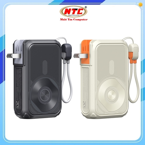 Pin sạc dự phòng không dây Remax CP-2 20000mAh sạc Wireless 15W / TypeC & Lightning in 18W, out 20W, có phích cắm sạc