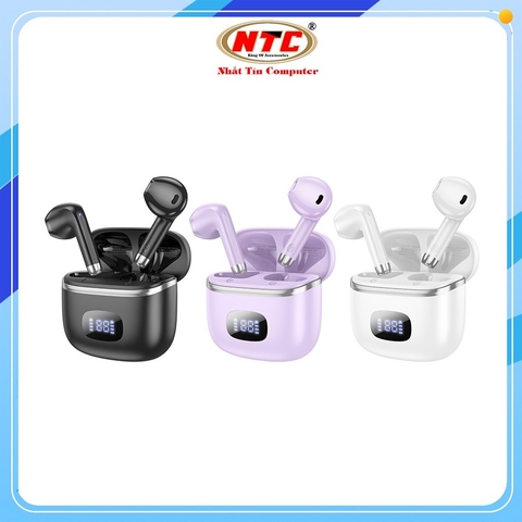 Tai nghe Bluetooth TWS Hoco EQ1 W5.3, Pin 7H, Dock báo pin