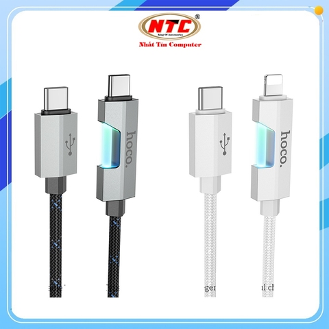 Cáp sạc nhanh Hoco U123 TypeC to Lightning 27W / TypeC to TypeC 60W, dài 1.2M - NHẤT TÍN Computer