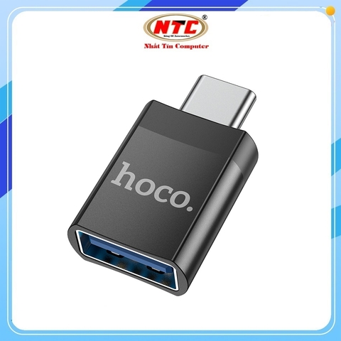 Đầu chuyển đổi USB 3.0 to TypeC Hoco UA17 (Đen - Hộp Xanh)